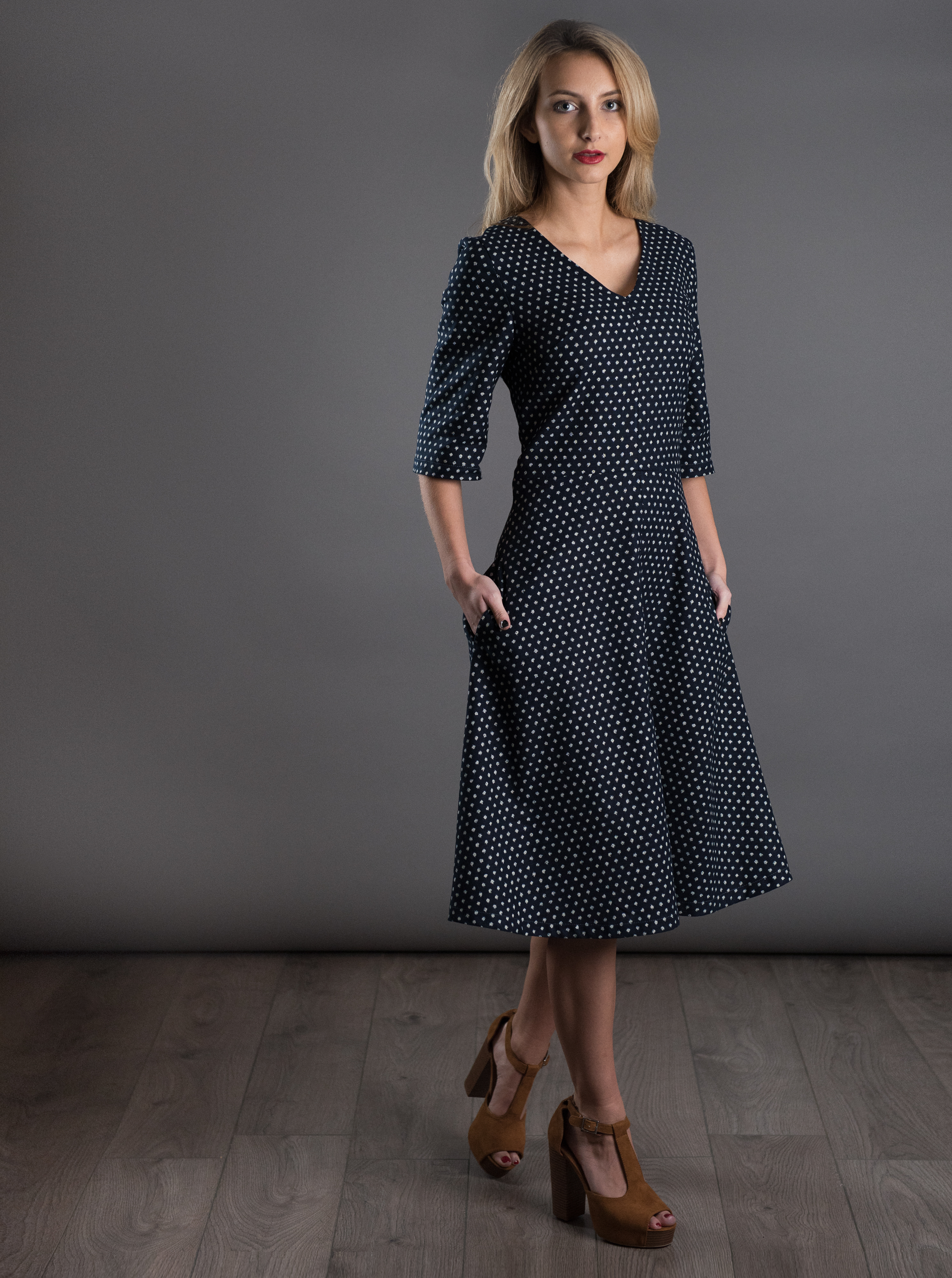simple a line frock
