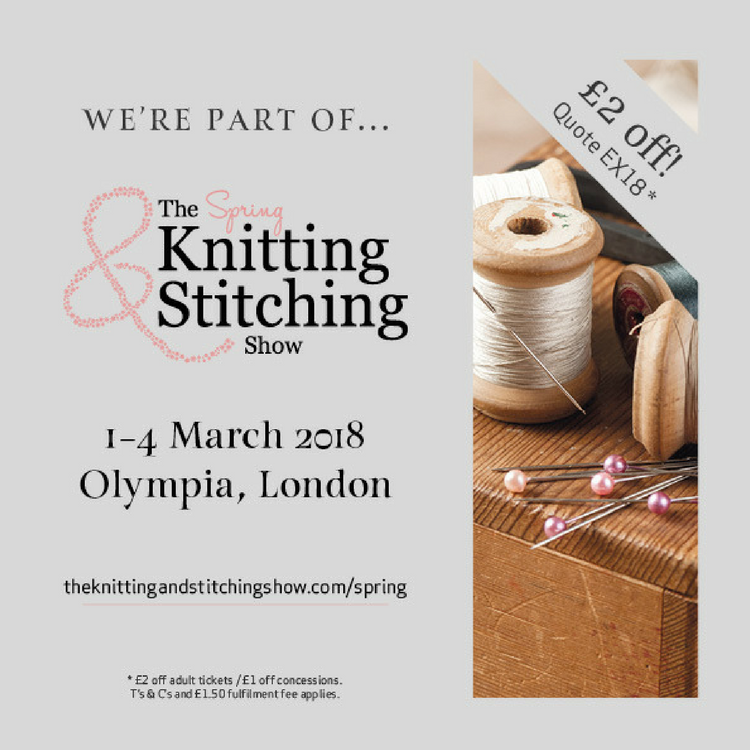 knitting and stitching show march 2018